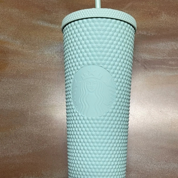 Starbucks 2021 US Matte Mint Green & Lilac Venti Studded Tumblers 💚NEW SET💜 - Picture 2 of 6